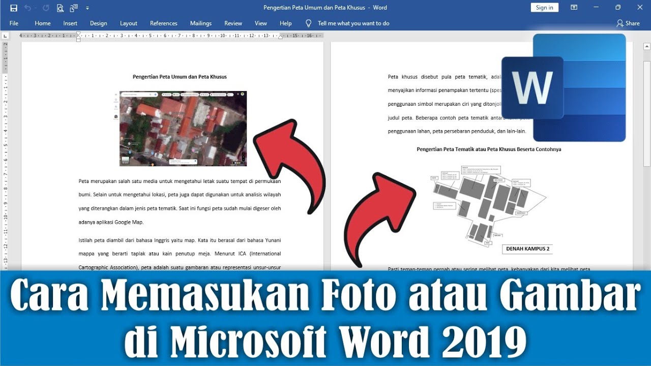 Cara Mudah dan Cepat Memasukan Foto ke Microsoft Word 2019 Cara Mudah dan Cepat Memasukan Foto ke Microsoft Word 2019