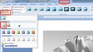 Mengubah Gambar Menjadi Hitam Putih di Word