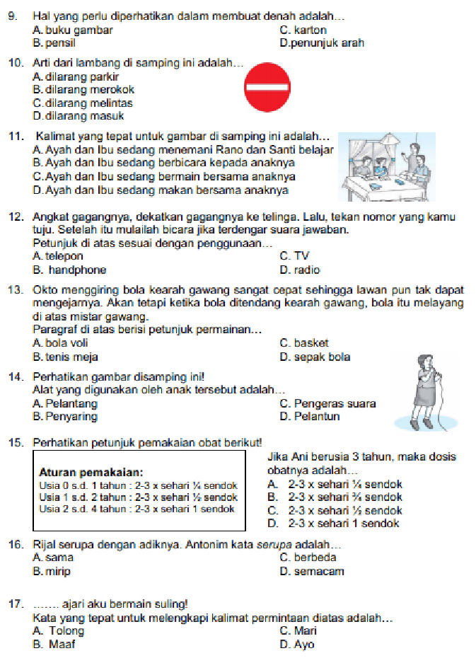 5 Contoh Soal Bahasa Indonesia Kelas 4 Tema 1 yang Wajib Dikuasai Siswa Sebelum Ujian