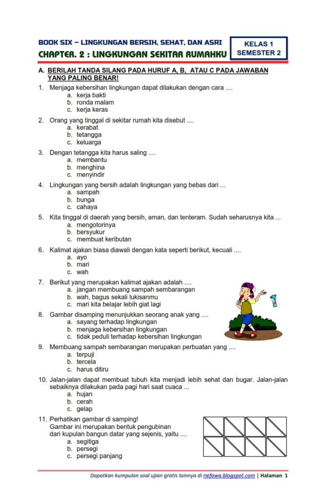 5 Contoh Soal Bahasa Indonesia Kelas 4 Tematik Semester 2 yang Wajib Dikuasai Siswa