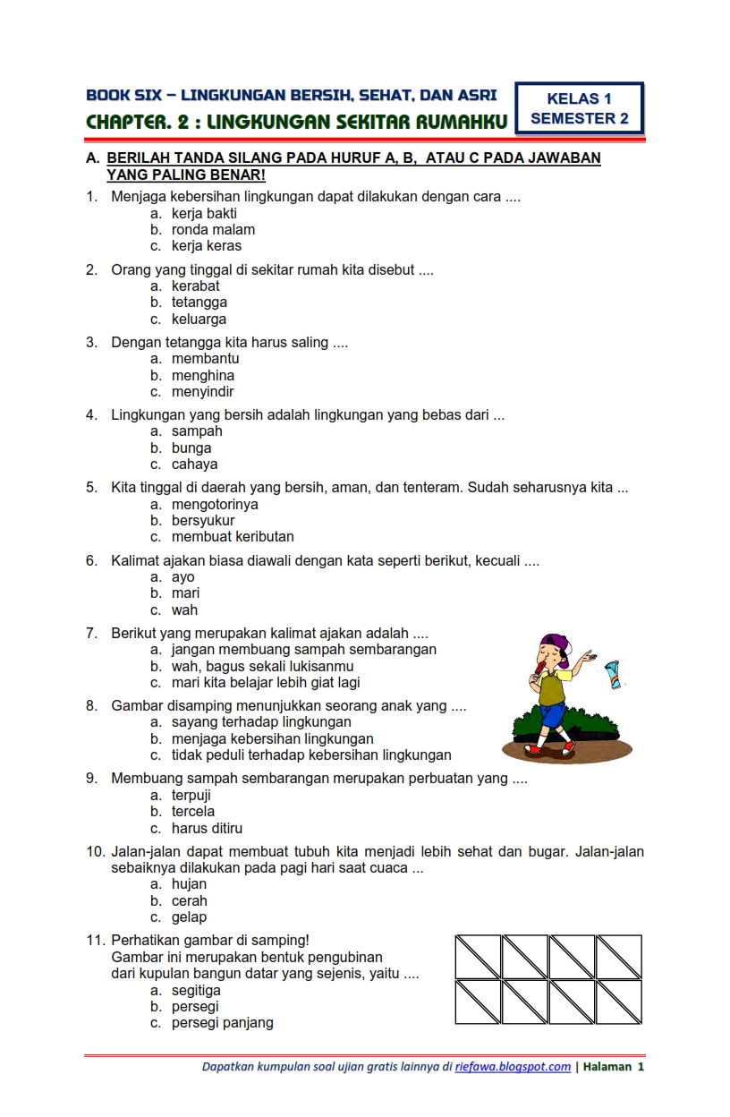 5 Contoh Soal Bahasa Indonesia Kelas 4 Tematik Semester 2 yang Wajib Dikuasai Siswa 5 Contoh Soal Bahasa Indonesia Kelas 4 Tematik Semester 2 yang Wajib Dikuasai Siswa