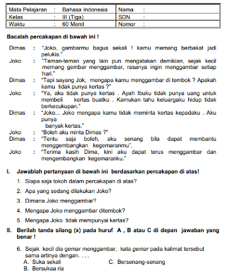Akhirnya Tersedia 10 Contoh Soal Bahasa Indonesia Semester 2 Kelas 6 Bab 4 yang Wajib Kamu Coba