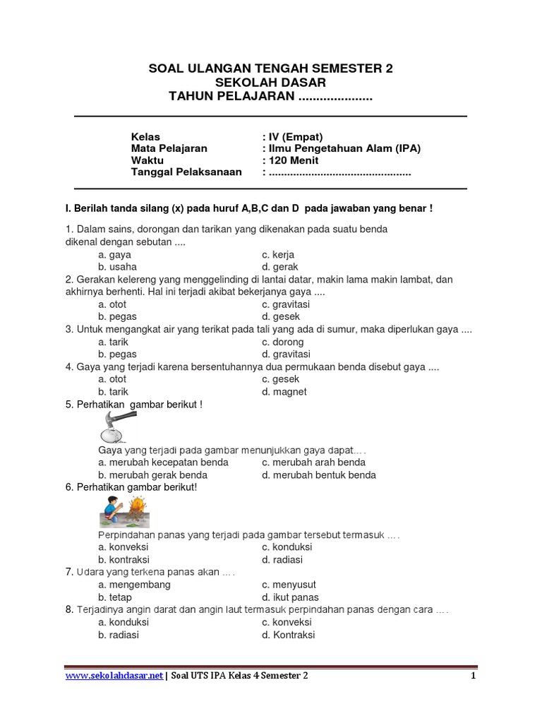 Akhirnya Tersedia 7 Contoh Soal Bahasa Indonesia Kelas 4 Semester 2 KTSP yang Wajib Dikuasai