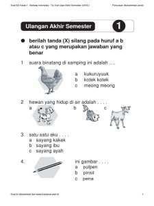 Artikel Kupas Tuntas Soal Bahasa Indonesia Kelas 4 Semester 2 Panduan
