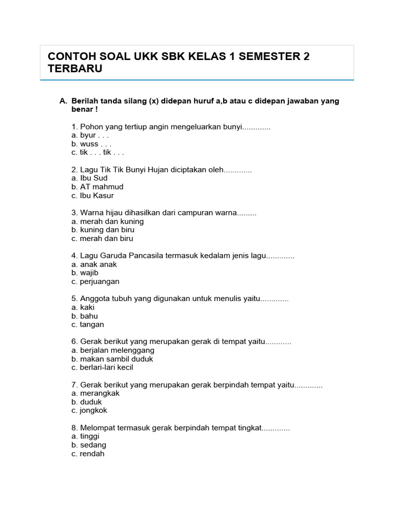 7 Contoh Soal UKK Bahasa Indonesia Kelas 11 Semester 2 yang Wajib Kuasai Sebelum Ujian