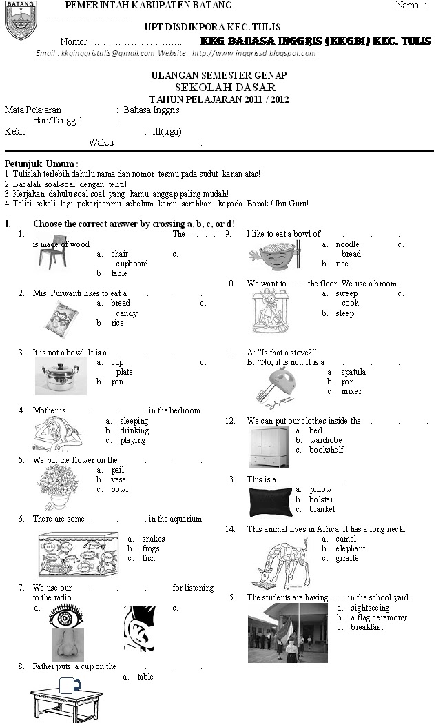 7 Contoh Soal UKK Bahasa Inggris Kelas 3 Semester 2 yang Wajib Diketahui Sebelum Ujian! 7 Contoh Soal UKK Bahasa Inggris Kelas 3 Semester 2 yang Wajib Diketahui Sebelum Ujian!