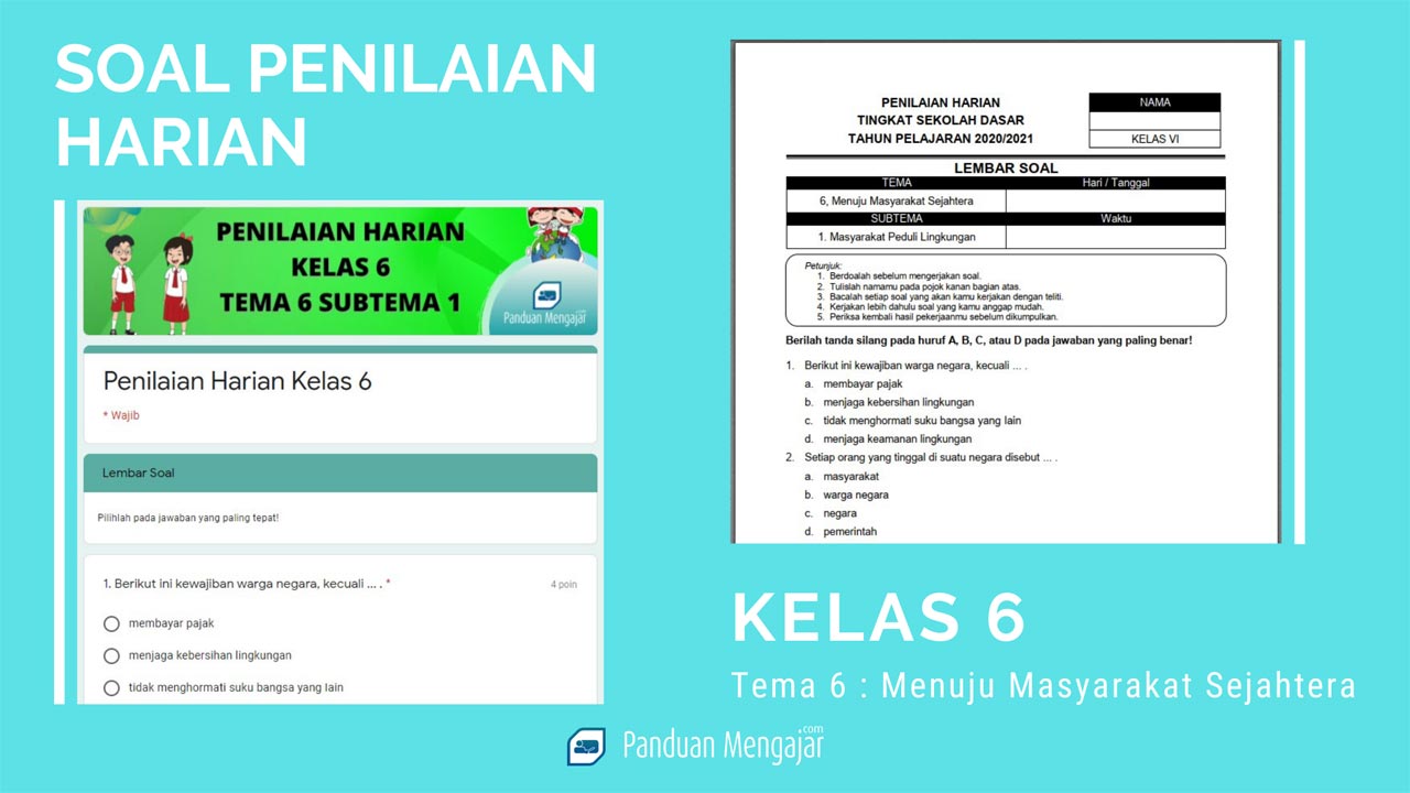 Akhirnya Contoh Soal Ulangan Harian Tema 6 Subtema 1 Kelas 6 untuk Naik Nilai dalam 7 Hari