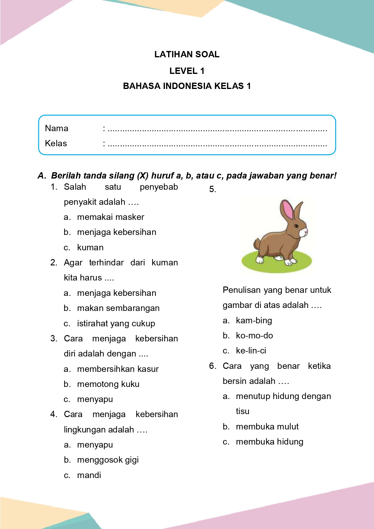 Ini 7 Contoh Soal Essay Bahasa Indonesia UN SD Kelas 1 yang Wajib Dikuasai Siswa Sebelum Terlambat Ini 7 Contoh Soal Essay Bahasa Indonesia UN SD Kelas 1 yang Wajib Dikuasai Siswa Sebelum Terlambat