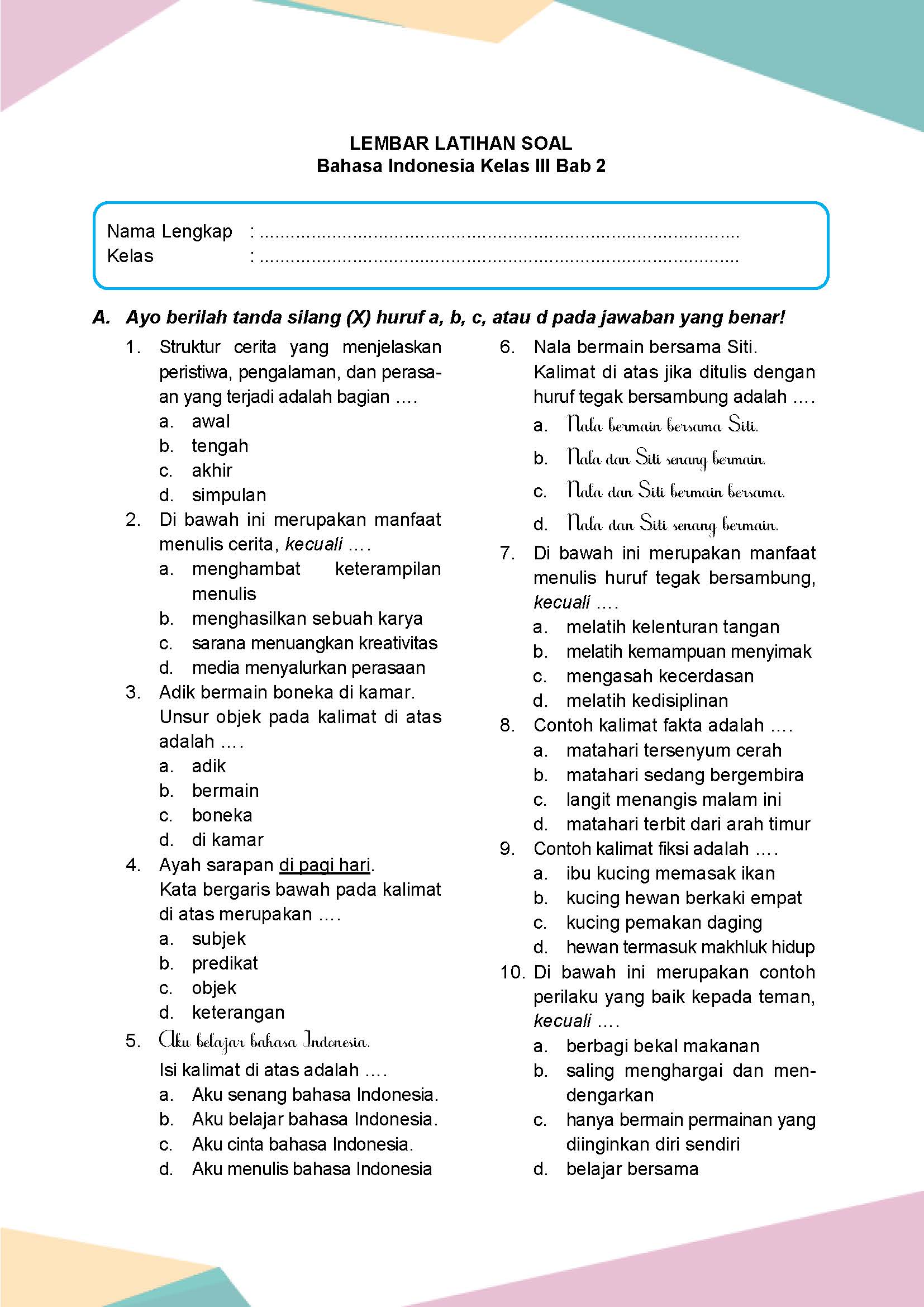 Rahasia Menguasai Contoh Soal UKK Bahasa Indonesia Kelas 3 Semester 2 dalam 5 Langkah Rahasia Menguasai Contoh Soal UKK Bahasa Indonesia Kelas 3 Semester 2 dalam 5 Langkah
