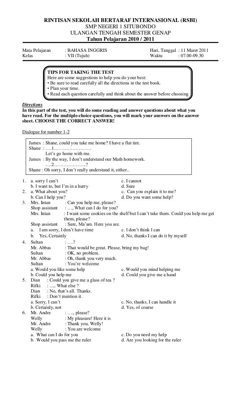 Ternyata Ini Dia Kumpulan Contoh Soal Essay Bahasa Inggris Kelas 7 Semester 1 yang Sering Muncul di Ulangan Harian