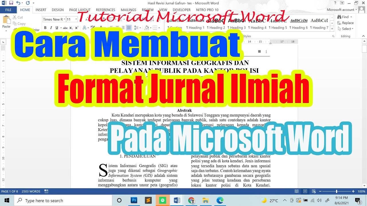 Rahasia Cepat dan Cara Mengubah Jurnal dalam Bentuk Word Tanpa Ribet Rahasia Cepat dan Cara Mengubah Jurnal dalam Bentuk Word Tanpa Ribet