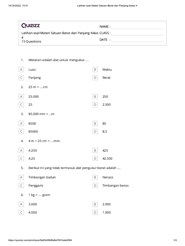 Ternyata Ini Rahasia Menjawab Soal Alat Ukur Panjang dan Berat Kelas 4 Semester 1 Ternyata Ini Rahasia Menjawab Soal Alat Ukur Panjang dan Berat Kelas 4 Semester 1