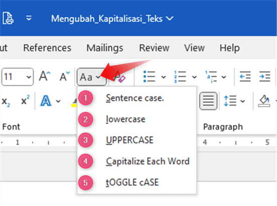 Ternyata Mudah, Ini Cara Mengubah Kapitalisasi atau Besar Kecil Huruf pada Microsoft Word Ternyata Mudah, Ini Cara Mengubah Kapitalisasi atau Besar Kecil Huruf pada Microsoft Word