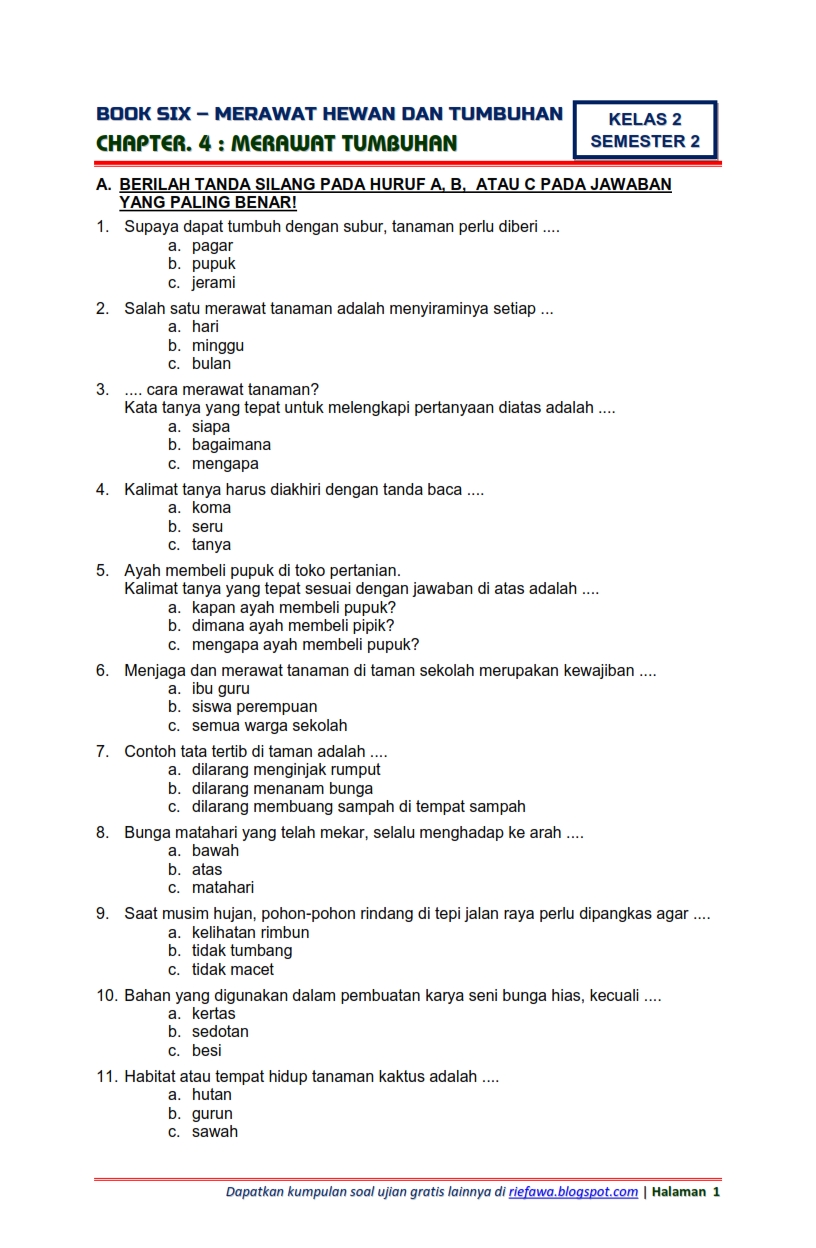 Wajib Tahu Bocoran Contoh Soal Tema6 Kelas 4 Agar Siap Hadapi Ujian Akhir